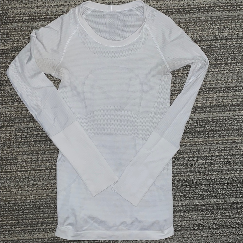 Lululemon White Long Sleeve Swiftly